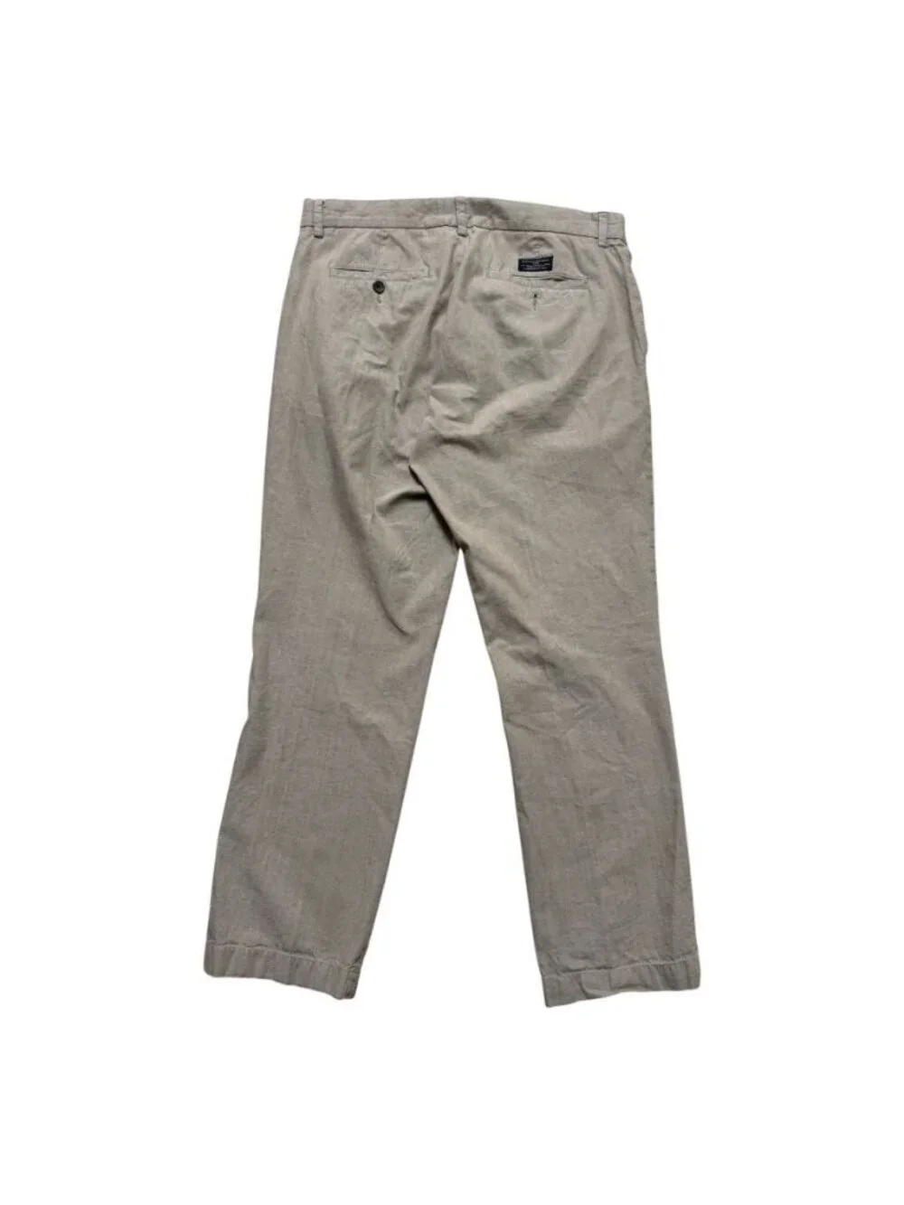 Banana Republic Emerson Pants Mens 34x30 Khaki Tan Straight Leg 100% Cotton